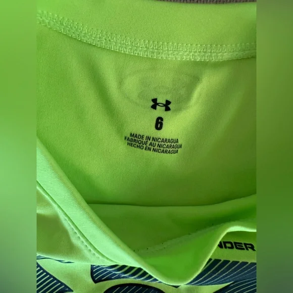 Under Armour Kids' Neon Green and Black T-Shirts - Picture 3 of 7